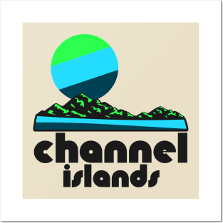 Retro Channel Islands ))(( Tourist Souvenir National Park Design Posters and Art